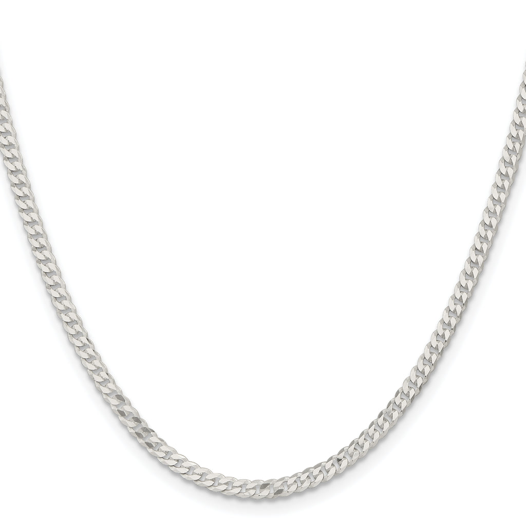 Sterling Silver Curb Chain Necklace 3.15mm
