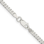 Sterling Silver Curb Chain Necklace 3.15mm