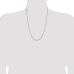 Sterling Silver 3.15mm Flat Curb Chain