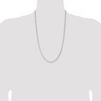 Sterling Silver 3.8mm Flat Curb Chain