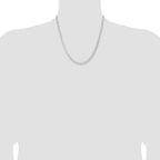 Sterling Silver Rhodium-Plated Curb Chain Necklace 3.8mm