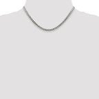 Flat Curb Chain in Sterling Silver, 4.7mm - Sophia Jewelers