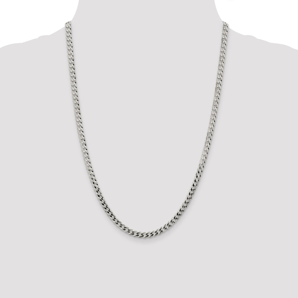 Sterling Silver Curb Chain Necklace 4.7mm