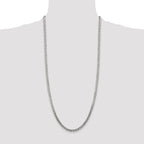 Sterling Silver 4.7mm Flat Curb Chain