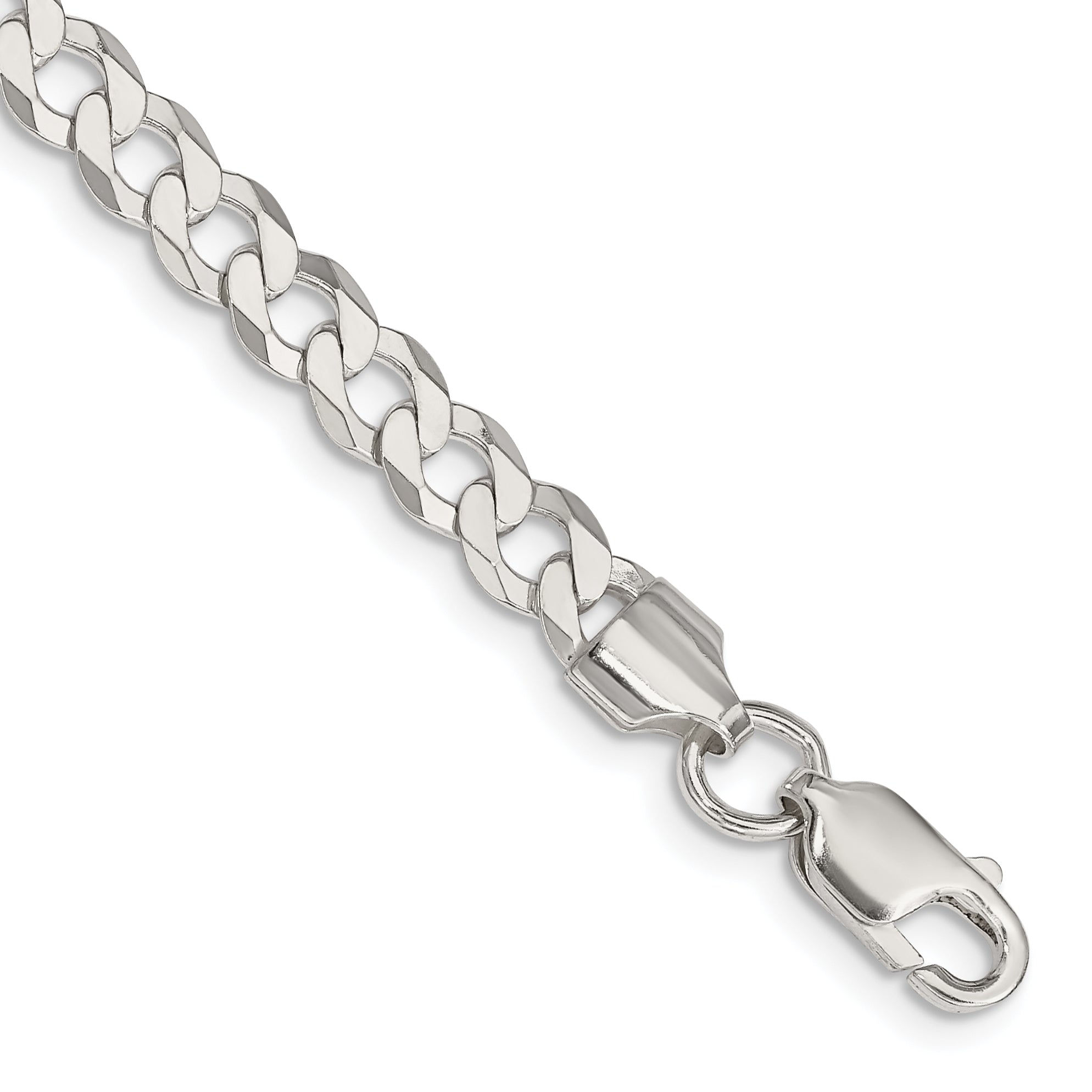 Sterling Silver 5.75mm Flat Curb Chain Main image