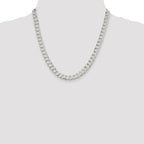 Sterling Silver 7.5mm Flat Curb Chain