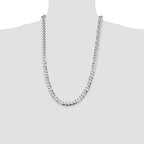 Sterling Silver 8.5mm Flat Curb Chain