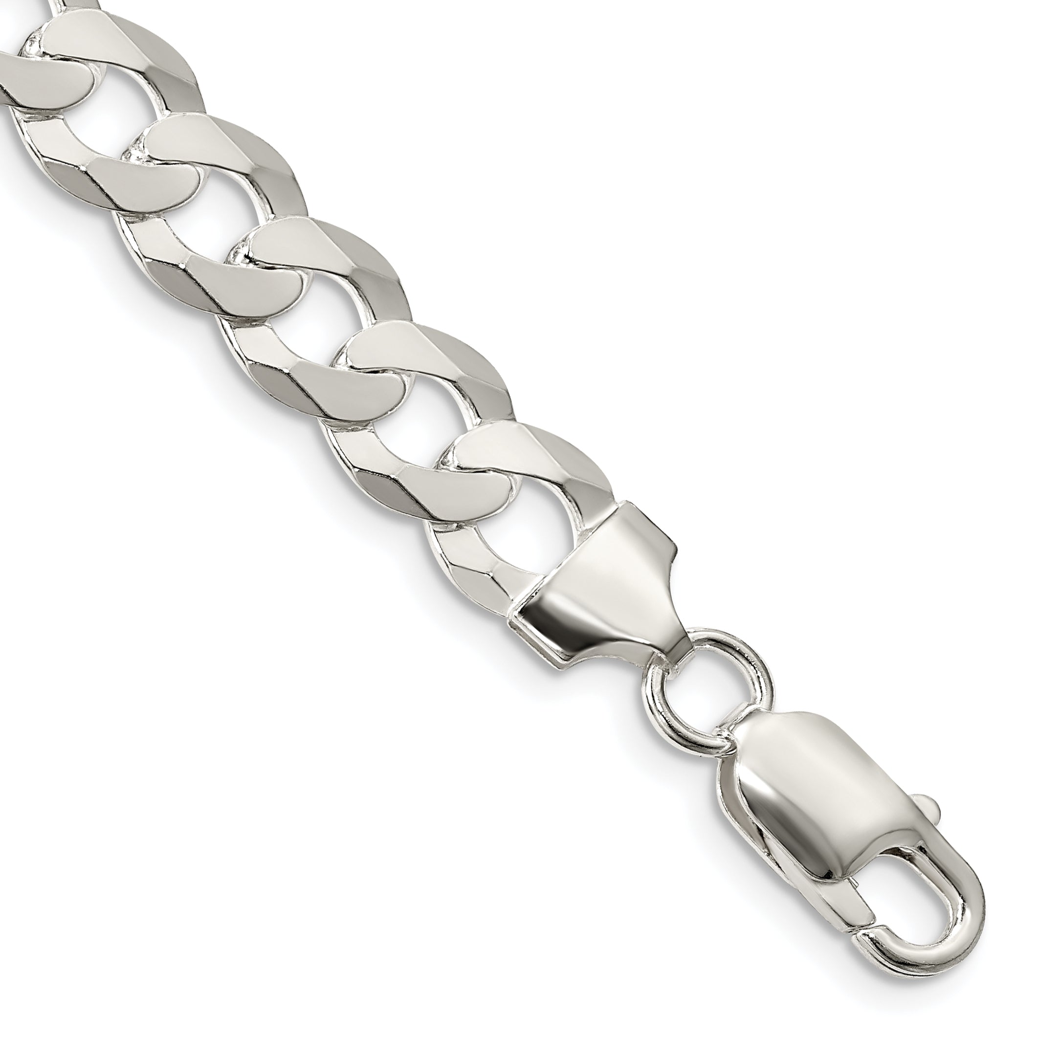 Sterling Silver 8.5mm Flat Curb Chain Main image