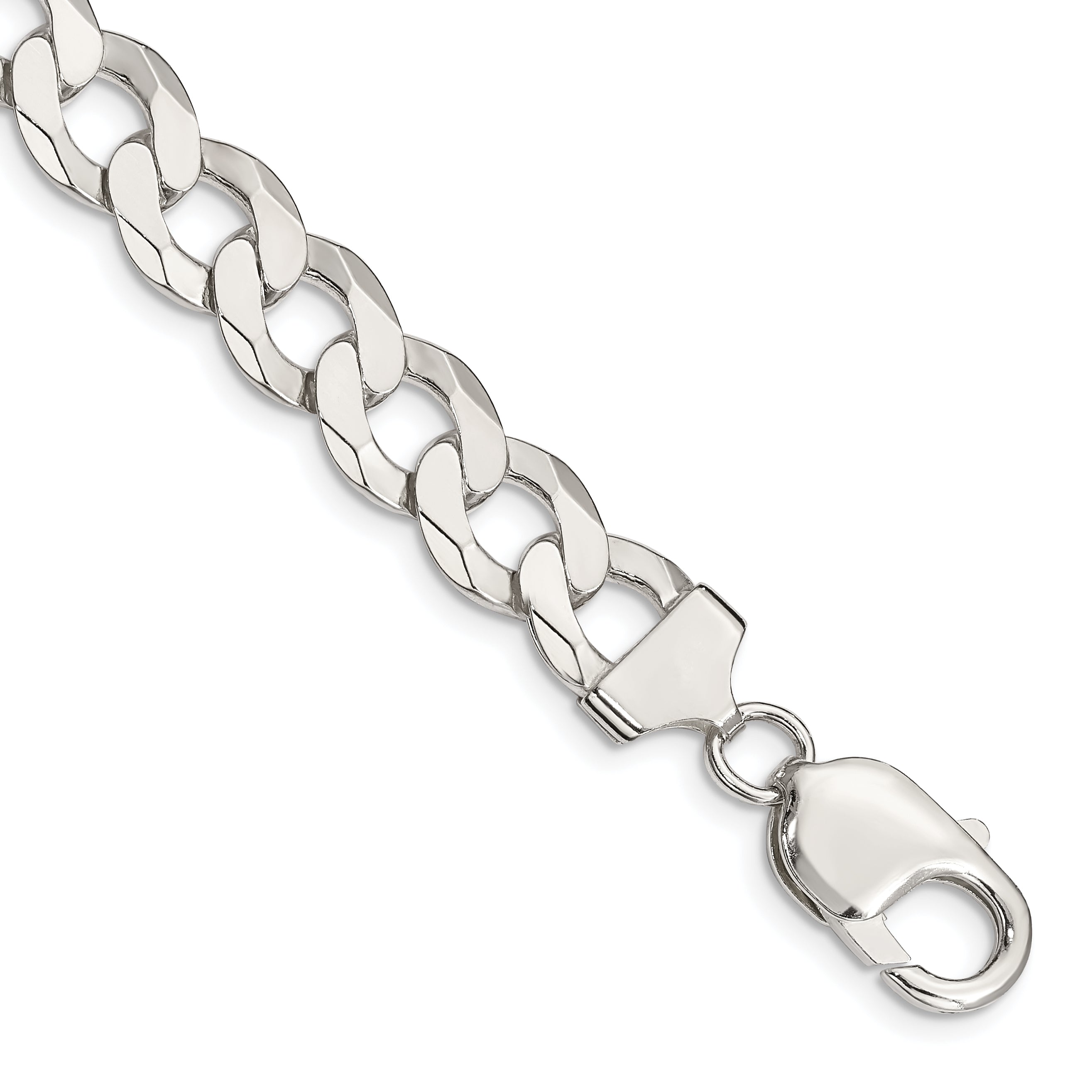 Sterling Silver 9.75mm Flat Curb Chain Main image