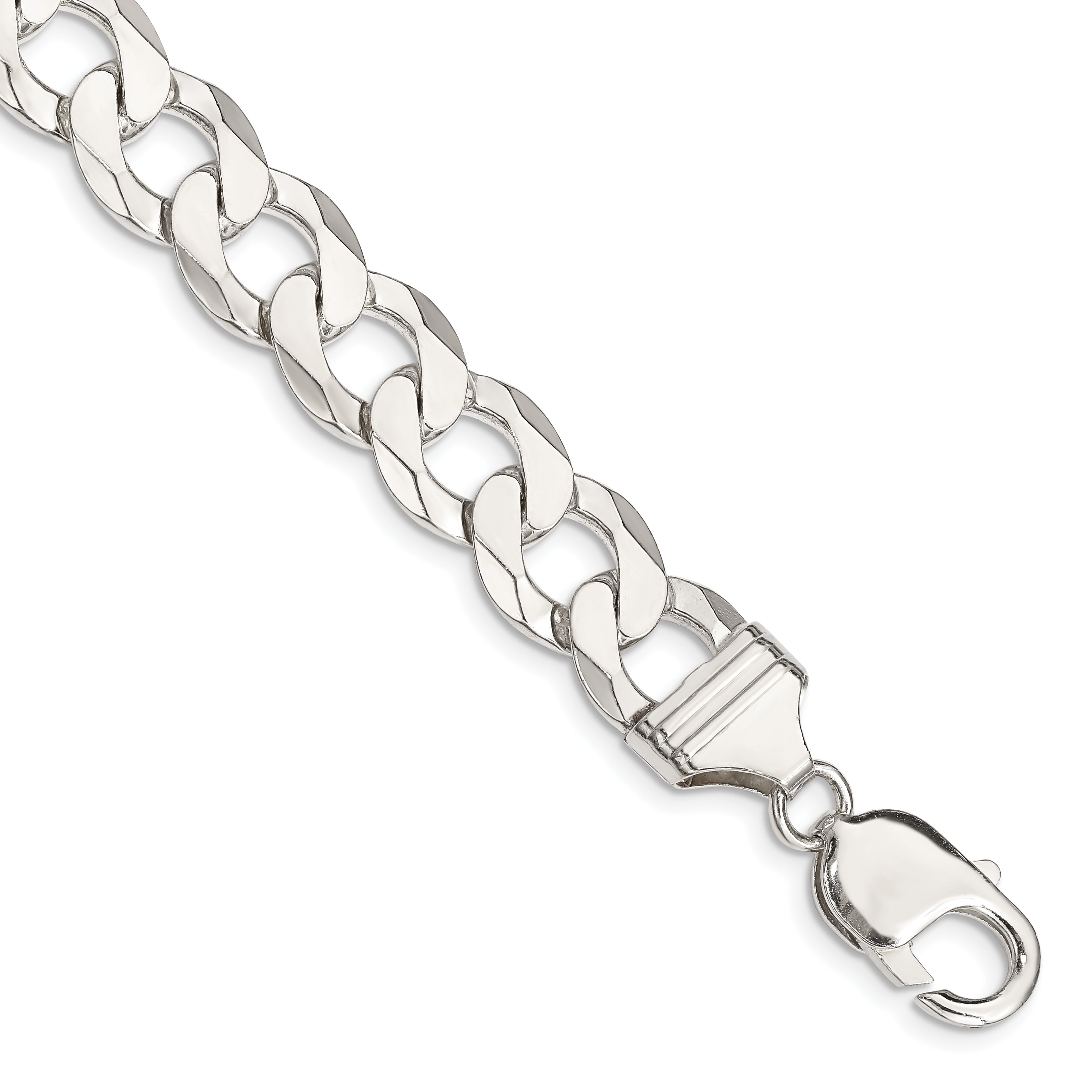 Sterling Silver 11.75mm Flat Curb Chain Main image