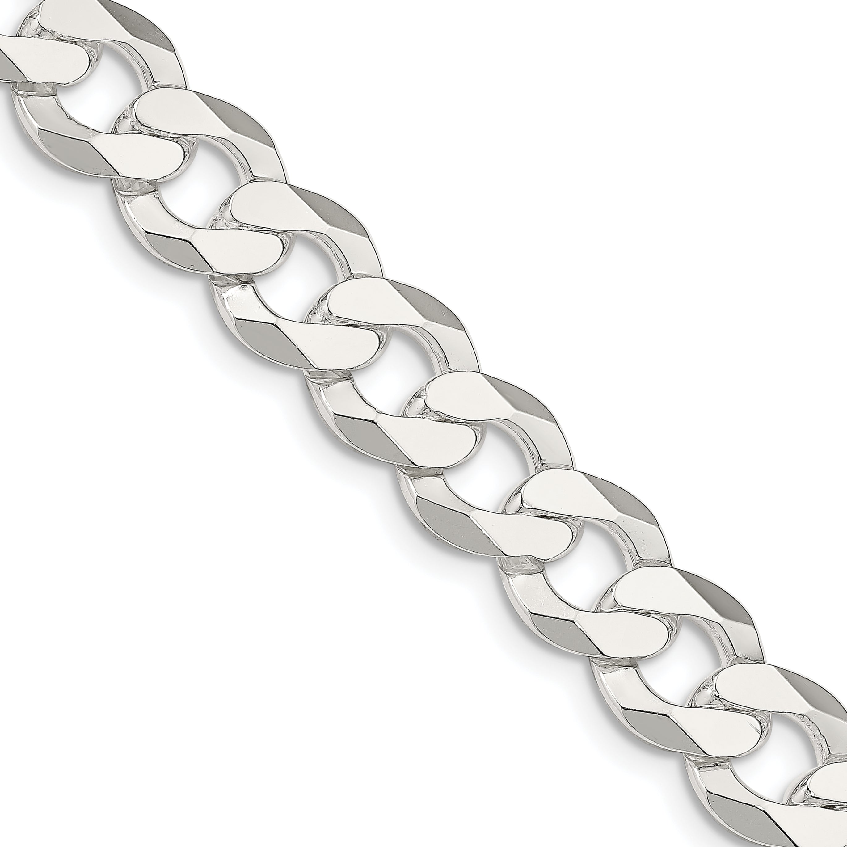 Sterling Silver 14mm Flat Curb Chain Main image