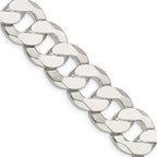 Sterling Silver 16mm Flat Curb Chain