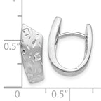 Sterling Silver RH-plated Radiant Essence D/C Earrings