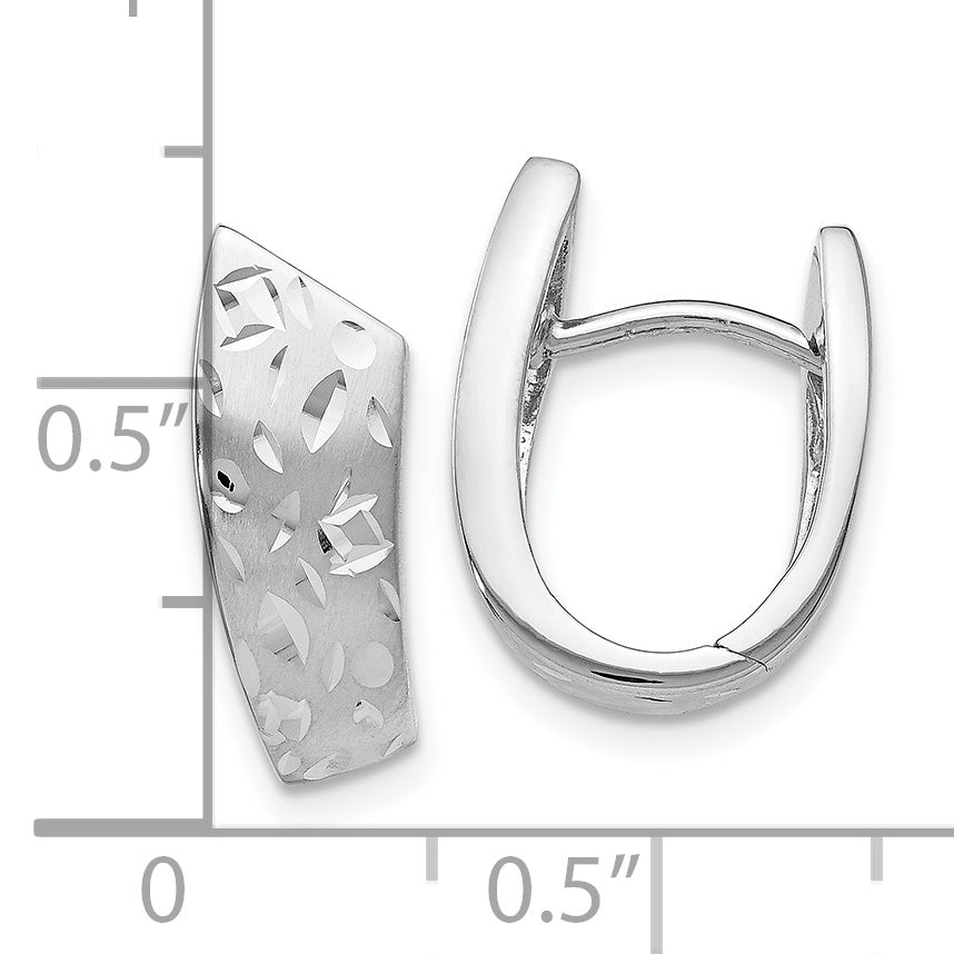 Sterling Silver RH-plated Radiant Essence D/C Earrings
