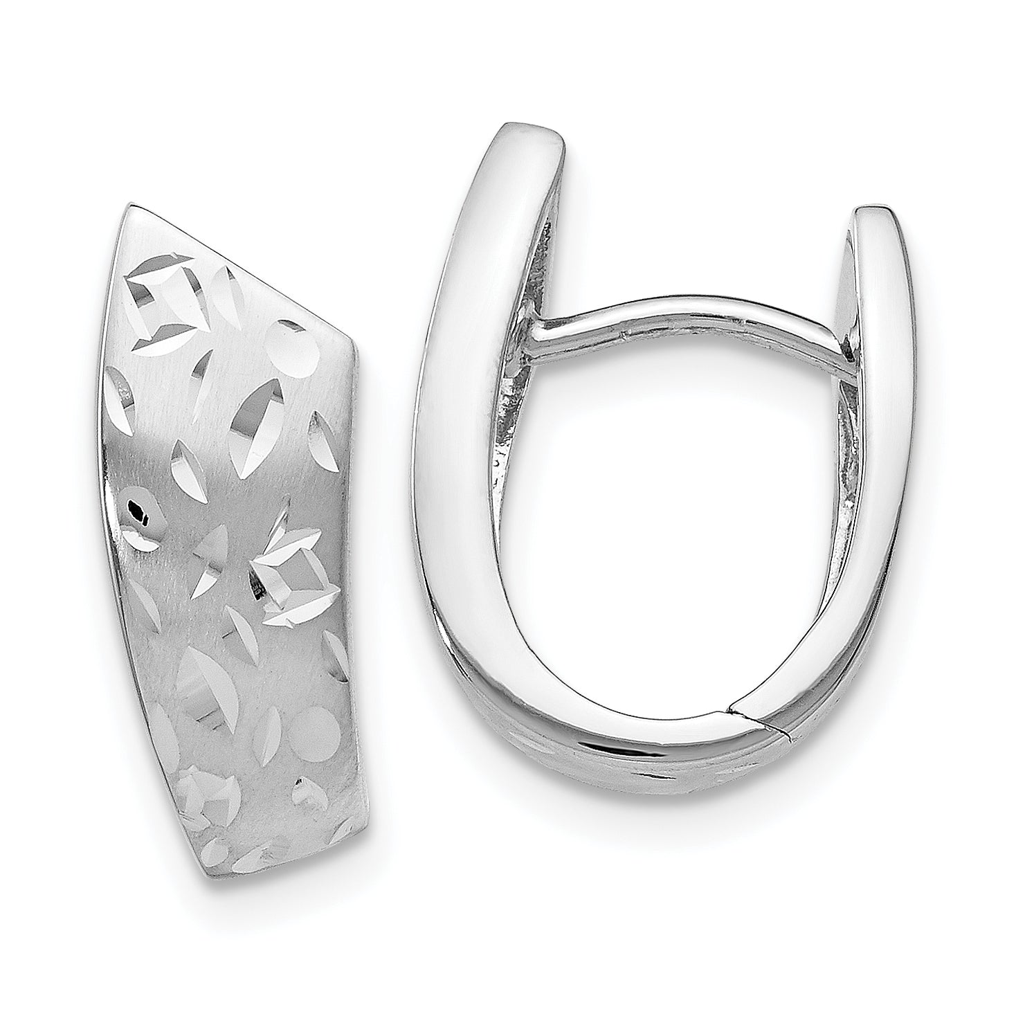 Sterling Silver RH-plated Radiant Essence D/C Earrings Main image