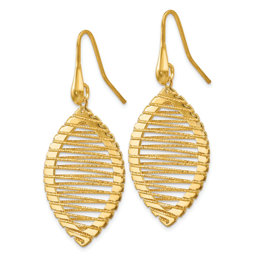 Sterling Silver Gold-plated Shepherd Hook Earrings