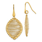 Sterling Silver Gold-plated Shepherd Hook Earrings