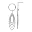 Sterling Silver Rhodium-plated Post Dangle Earrings