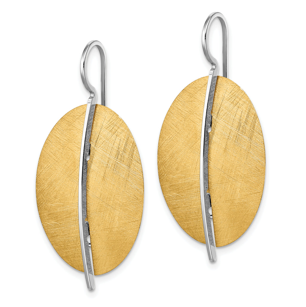 SS RH-plt Radiant Essence Rhod-pl Gold-tone Dangle Earrings