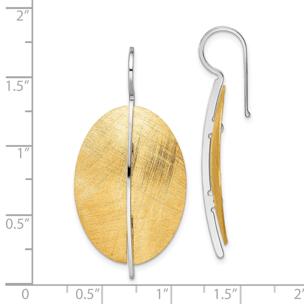 SS RH-plt Radiant Essence Rhod-pl Gold-tone Dangle Earrings