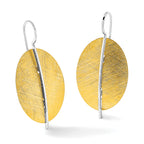 SS RH-plt Radiant Essence Rhod-pl Gold-tone Dangle Earrings
