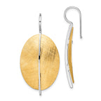 SS RH-plt Radiant Essence Rhod-pl Gold-tone Dangle Earrings