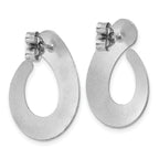 SS RH-plated Radiant Essence Textured Teardrop Post Earrings