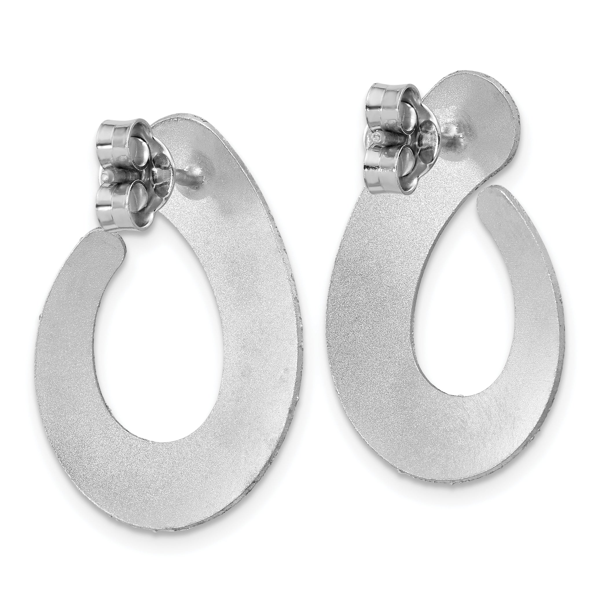 SS RH-plated Radiant Essence Textured Teardrop Post Earrings