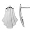 Sterling Silver Rhodium-Plated Polished Fancy Post Earrings