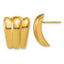 Sterling Silver Gold-tone Polished Fancy Post Earrings