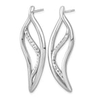 Sterling Silver Polished Drop Earrings
