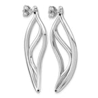 Sterling Silver Polished Drop Earrings