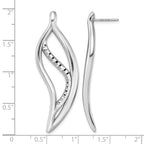 Sterling Silver Polished Drop Earrings