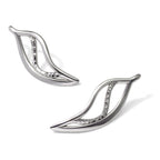 Sterling Silver Polished Drop Earrings