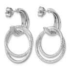 Sterling Silver J-Hoop Earrings
