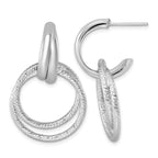 Sterling Silver J-Hoop Earrings