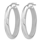 Sterling Silver Grooved Hoop Earrings, 5.5mm
