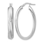 Sterling Silver Grooved Hoop Earrings, 5.5mm