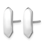 Sterling Silver Polished Button Earrings