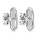 Sterling Silver Polished Button Earrings