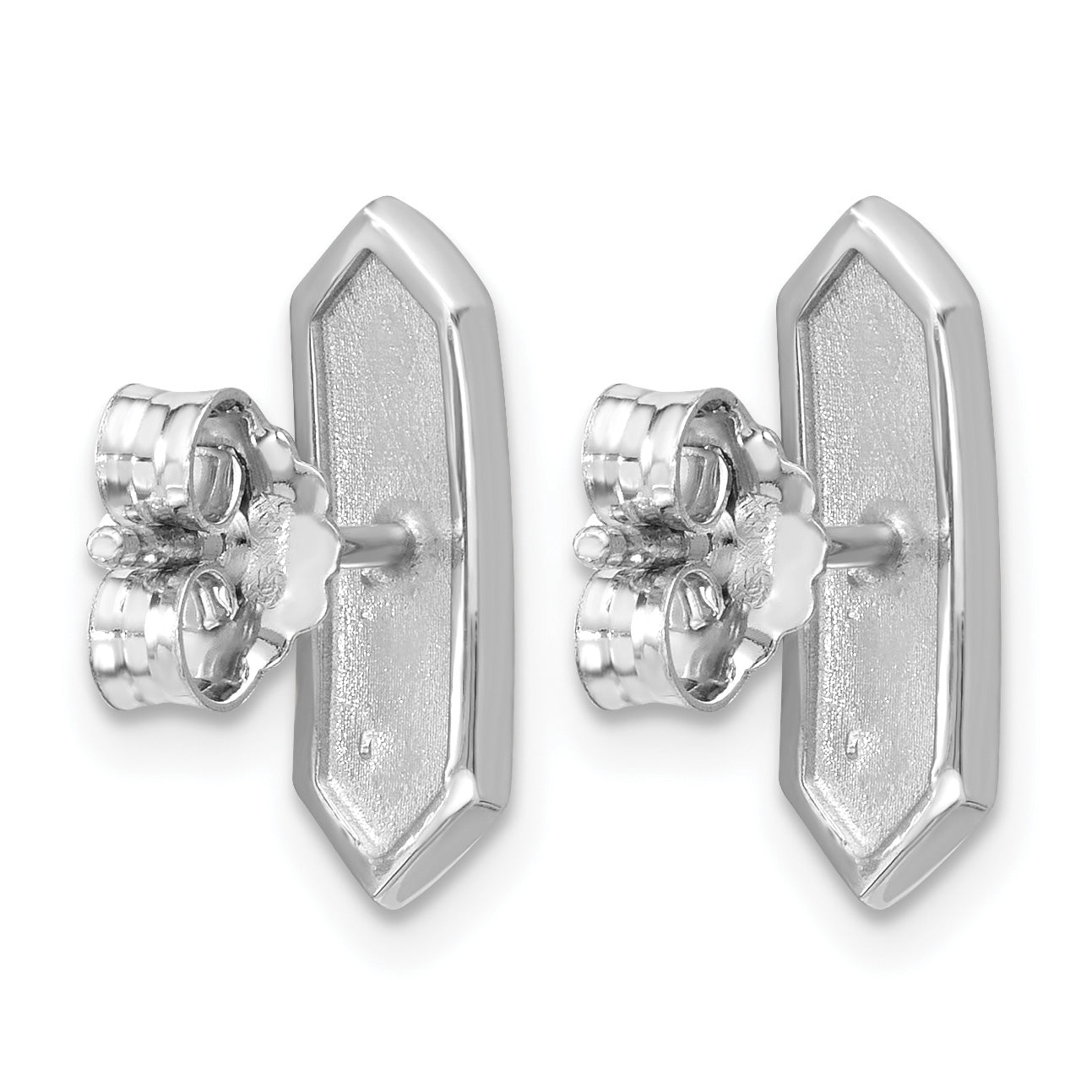 Sterling Silver Polished Button Earrings