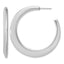 Sterling Silver J-Hoop Earrings, 4.5mm