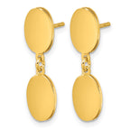 Gold-Plated Sterling Silver Polished Drop Earrings