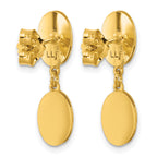 Gold-Plated Sterling Silver Polished Drop Earrings