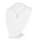 Sterling Silver Rhodium-plated CZ Cross w/1.5 in ext. Necklace