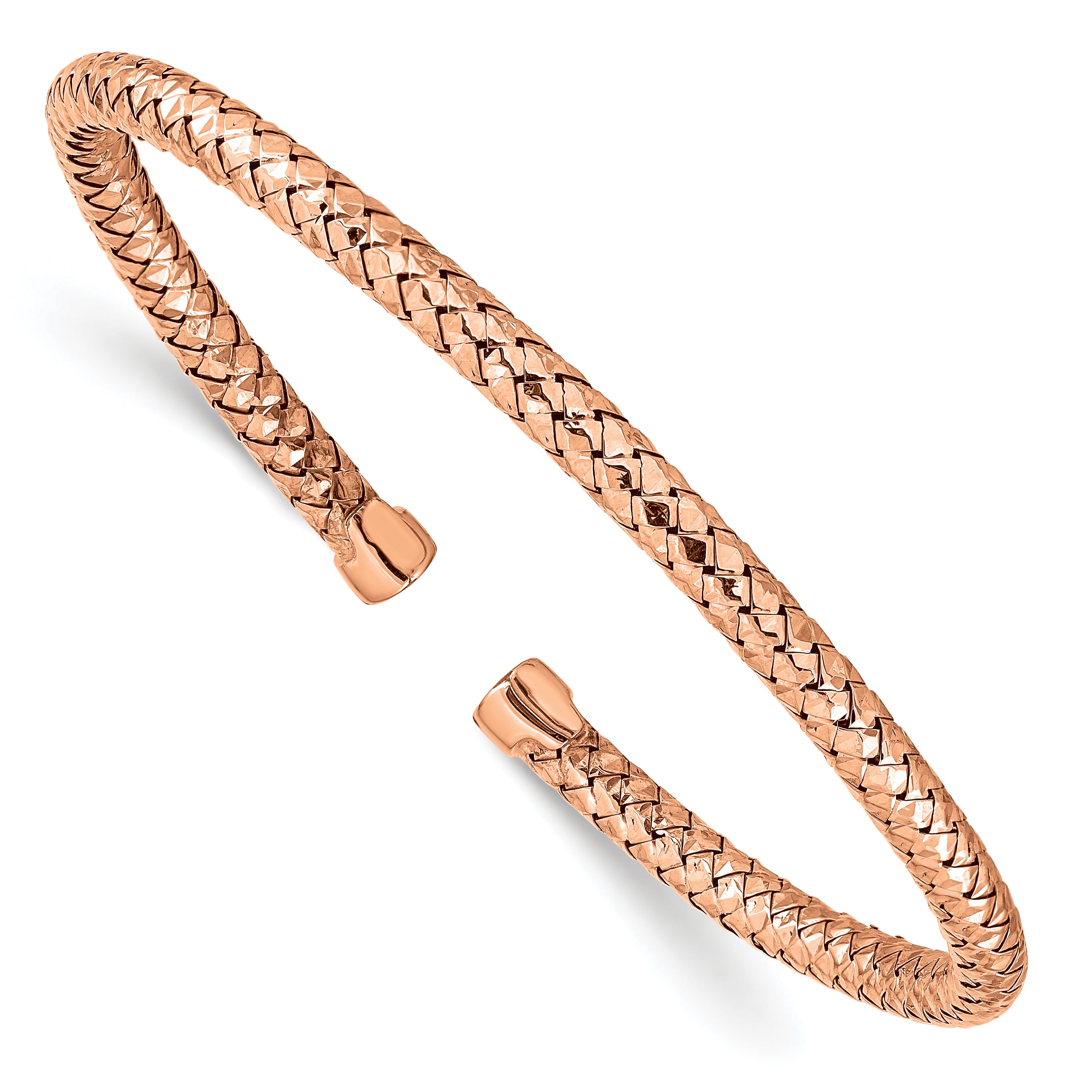 Sterling Silver Rose Gold-plated Cuff Bracelet Main image