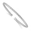 Sterling Silver Rhodium-plated Polished Bangle