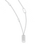 Sterling Silver Rhodium-Rhodium-Plated Polished & Brushed Necklace