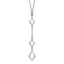 Sterling Silver Rhodium-Rhodium-Plated Adj. w/ 1.5in ext. Necklace