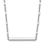 Sterling Silver Rhodium-Rhodium-Plated Polished w/ 1.25in ext. Necklace
